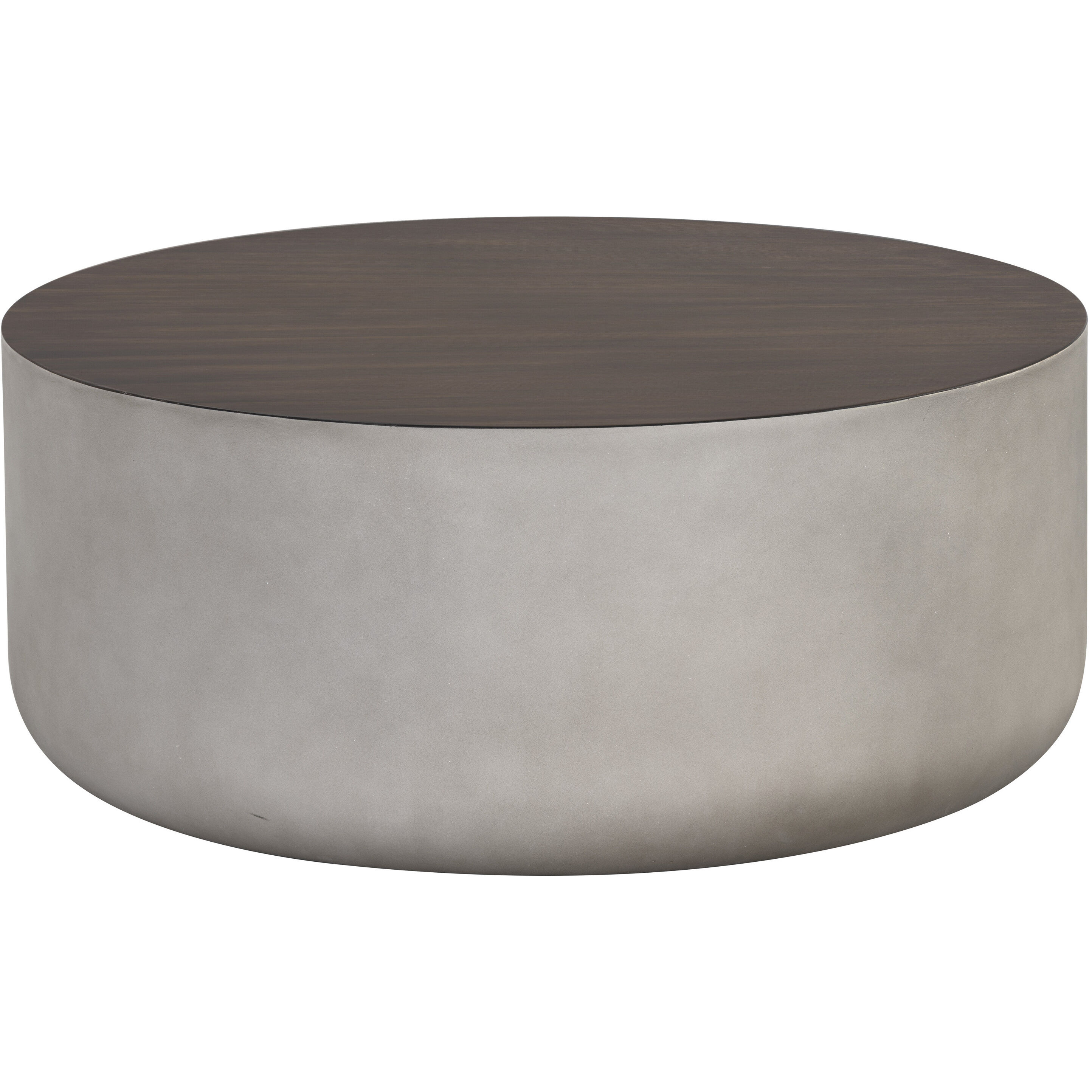Diaz 34.5 X 15 inch Grey / Wood Grain Brown Outdoor Coffee Table